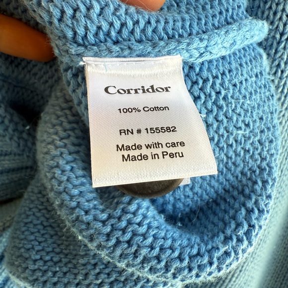 Corridor cotton acid washed cardigan sweater - Picture 5 of 5